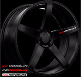 Ford Performance Vinyl Decal Sticker for Door Handle/Wheel/Mirror (5", 4 pieces set)
