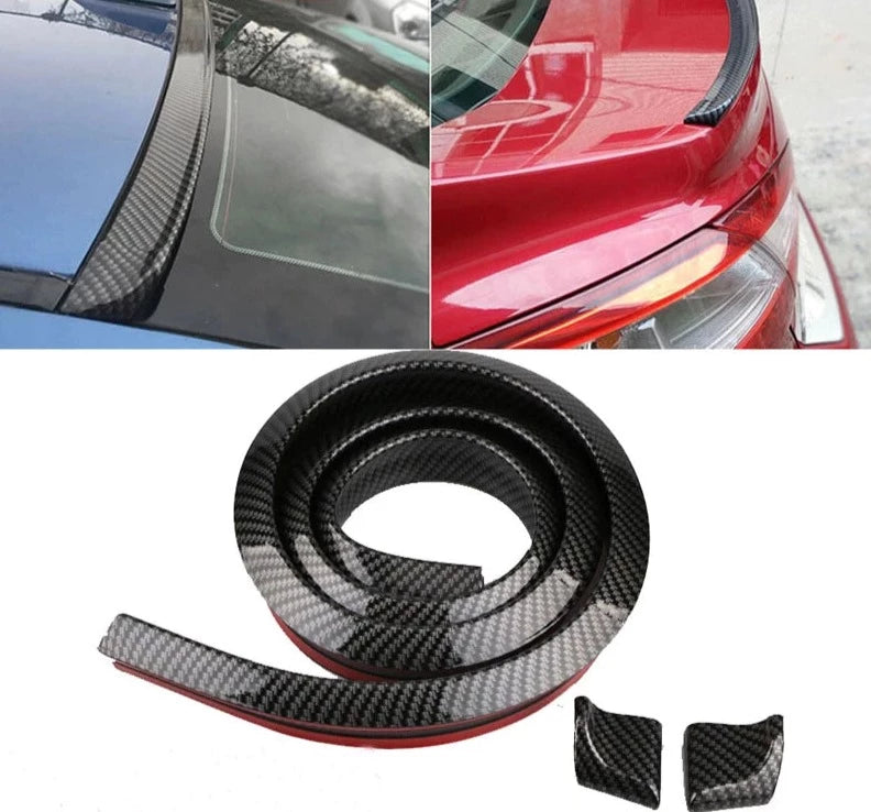 1.5M Car-Styling 5D Carbon Fiber Spoilers Styling DIY Refit Spoiler (U