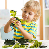 Kizmyee Take Apart Dinosaur Toys for 3 4 5 6 7 Year Old Boys, Dinosaur Toy for Boys STEM Construction Building Toys with Electric Drill for Birthday Easter Gifts Boys Girls