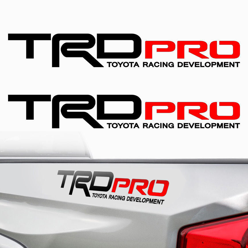 Trd Racing Lettering Logotipo De Trd Pro New 2025 Toyota Tacoma I FORCE MAX Tacoma TRD Pro