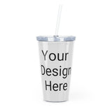 Plastic Tumbler with Straw