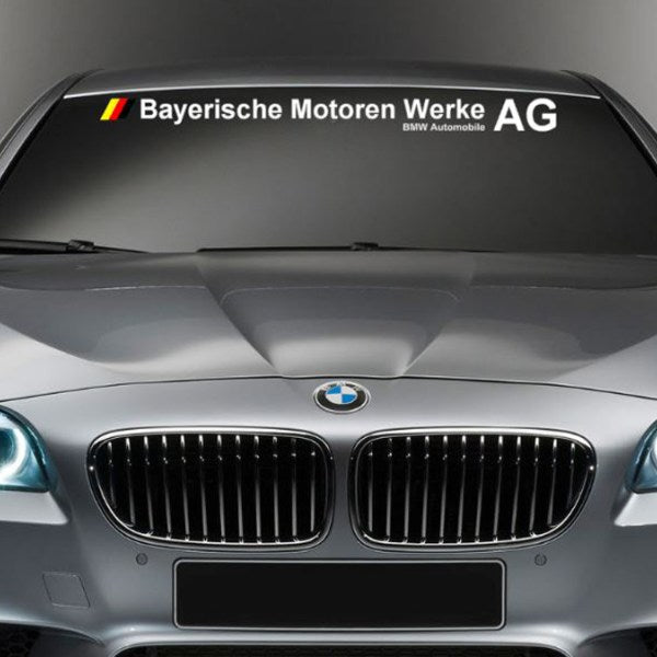 BMW (Bayerische Motoren Werke) Vinyl Decal (choose your color)