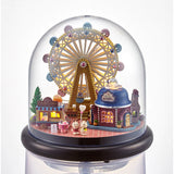 DIY Dollhouse Happiness Ferris Wheel Light Box Miniature Assemble Kits