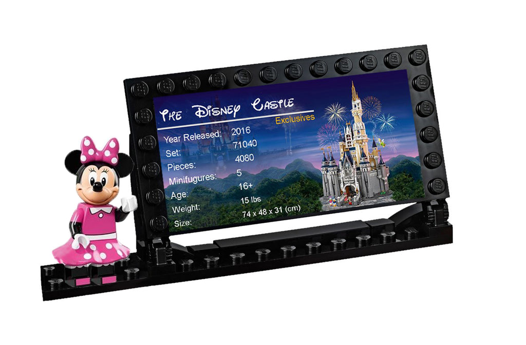 lego the disney castle 71040 lego frame stand