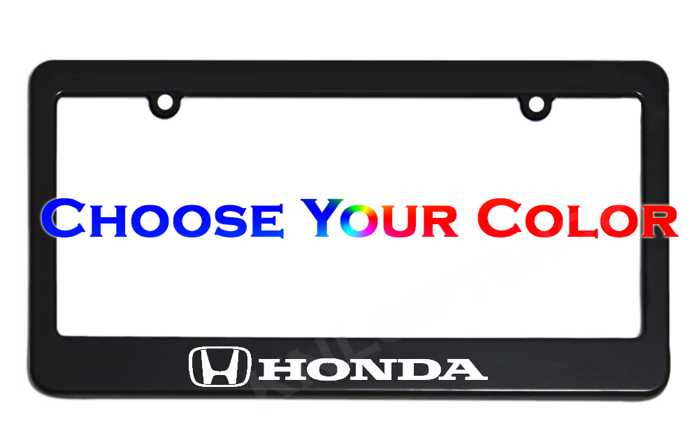 Honda logo emblem civic accord license plate frame abs plastic frame 