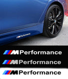 M Performance Side Skirt/Bumper Vinyl Decal for All BMW Makes and Models (2 Set)