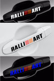 Mitsubishi RalliArt Decal for Door Handle, Wheel, and Mirror Vinyl Stickers (4 pieces)