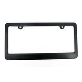 BLACK PLASTIC LICENSE PLATE HOLDER (Universal Fit) - 2 pieces