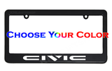 Honda Civic License Plate Frame - 2 Frames (Style 3)