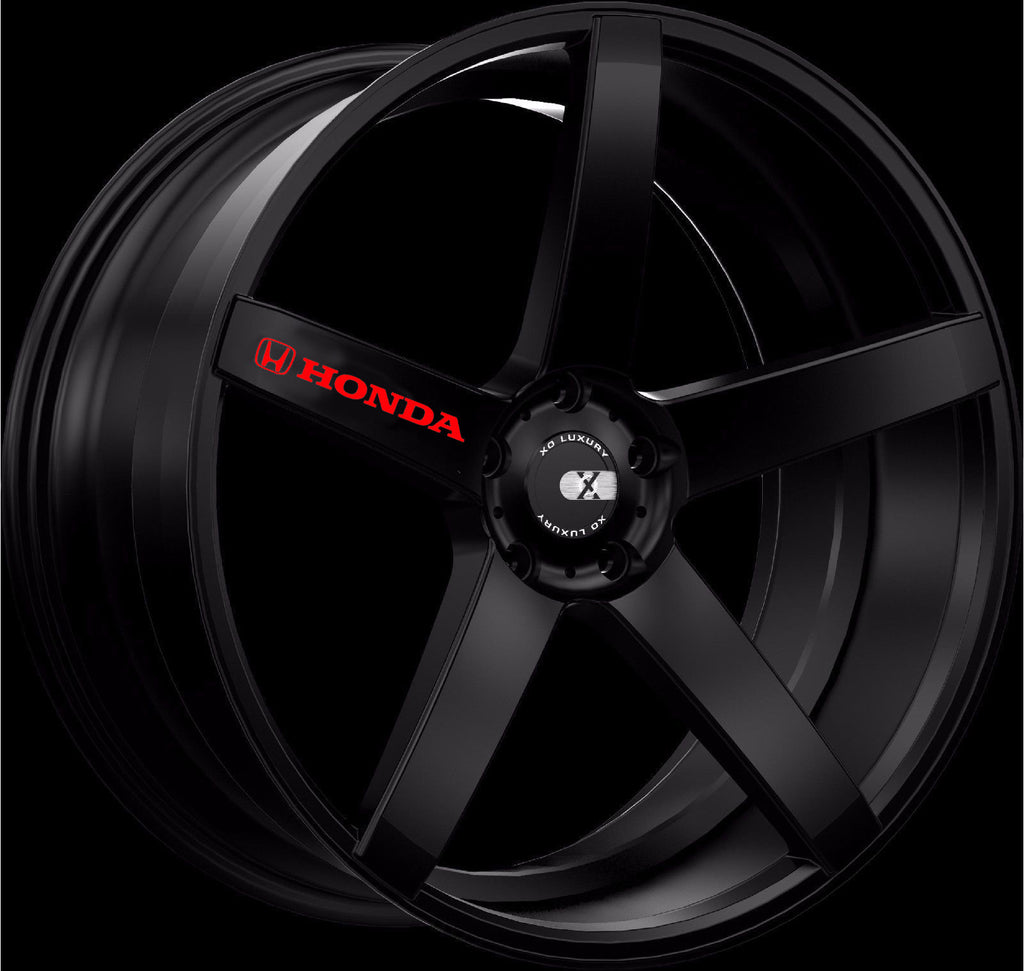Honda Decal For Wheels, Door Handle and Mirror Logo Vinyl Stickers Gra ...