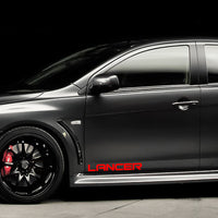 Mitsubishi Lancer Decal Vinyl Sticker Lower Door Bumper (2 Sets)