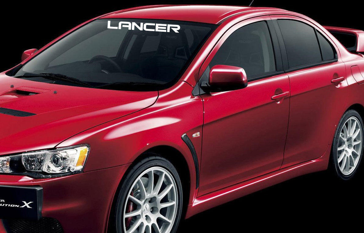 Mitsubishi Lancer Decal for Windshield Vinyl Sticker | KNL GiftShop