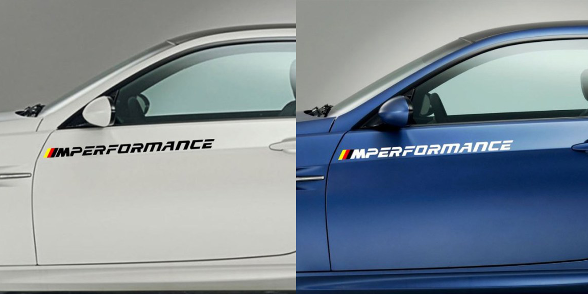 BMW M Performance Decal (Type 2, Choose Your Color)