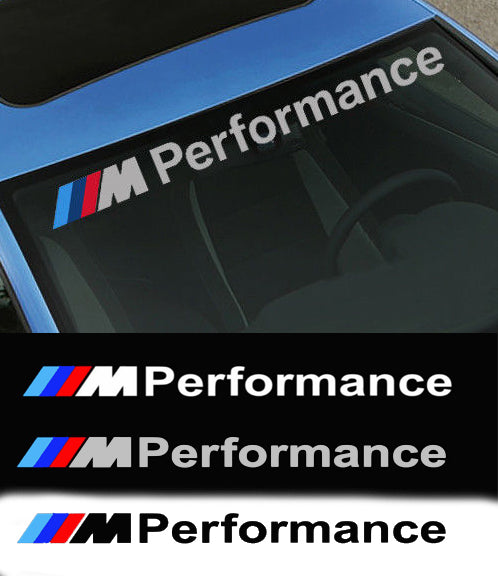 M Performance Vinyl Decal for All BMW Vehicle's Front/Rear