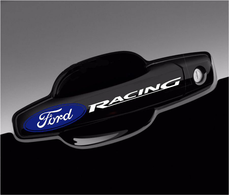 Ford Racing Logo without Ring Vinyl Decal Stickers for Door Handle, Mi