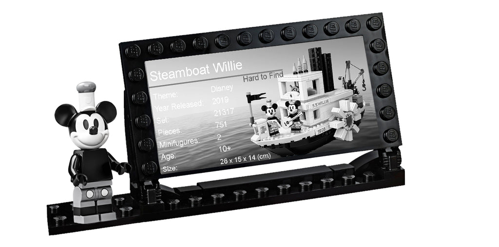 Lego Disney Steamboat willie frame stand